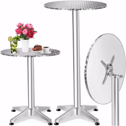 Description générale Cette table de bistrot en aluminium est très polyvalente et idéale pour tous vos événements, qu'il s'agi ...
