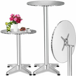 Mange debout en Aluminium, rond  gris