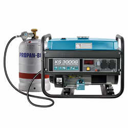 Könner & Söhnen KS 3000G groupe électrogène 2,6 W 15 L Essence Couleur aqua, Noir