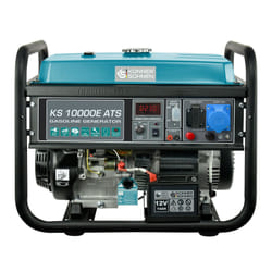 Könner & Söhnen KS 10000E ATS groupe électrogène 7500 W 25 L Essence Noir, Bleu