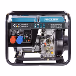 Könner & Söhnen KS 8100HDE, 5000 W, 230 V, 11 L, Diesel, Manuel/Electronique, 50 Hz