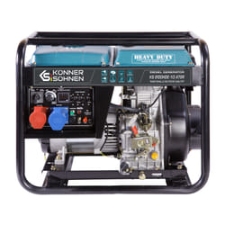 Könner & Söhnen KS 8100HDE groupe électrogène 5000 W 11 L Diesel Couleur aqua, Noir