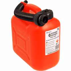 Le jerrican de carburant de 5 litres de TM "Könner & Söhnen" avec poignée de transport intégrée est fabriqué en plastique spé ...