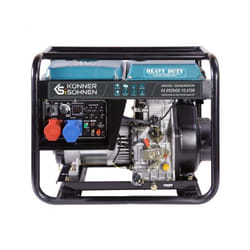 Könner&söhnen - Générateur diesel moteur 456cc commutateur 230/400V 6,5kW' ' ks 8100HDE-1/3 atsr