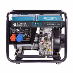 Könner & Söhnen KS 9100HDE-1/3 ATSR, 6000 W, 230 V, 11 L, Diesel, Manuel/Electronique, 50 Hz