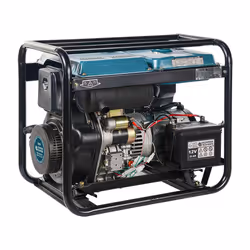 Könner & Söhnen KS 9100HDE-1/3 ATSR groupe électrogène 6000 W 11 L Diesel Couleur aqua, Noir - Vue supplémentaire 5