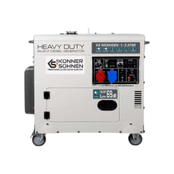 Könner & Söhnen KS 9200HDES-1/3 ATSR groupe électrogène 7000 W 11 L Diesel Acier inoxydable