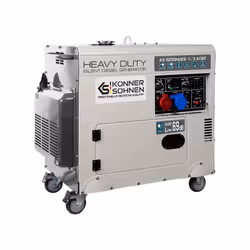 Könner & Söhnen KS 9200HDES-1/3 ATSR groupe électrogène 7000 W 11 L Diesel Acier inoxydable - Vue supplémentaire 3