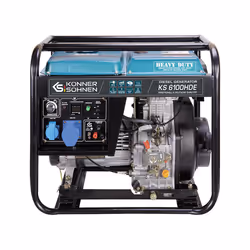 Könner & Söhnen KS 6100HDE, 5000 W, 230 V, 11 L, Diesel, Manuel/Electronique, 50 Hz