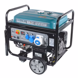 Könner & Söhnen KS 12-1E ATSR groupe électrogène 9000 W 55 L Essence Noir, Bleu - Vue supplémentaire 3