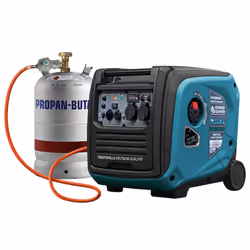 Könner & Söhnen KS 4000IEG S groupe électrogène 3500 W 12 L Gaz de pétrole liquéfié, Essence Couleur aqua, Noir