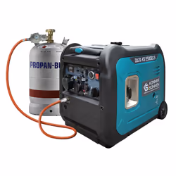 Könner & Söhnen KS 5500iEG S groupe électrogène 5000 W 13,5 L Gaz de pétrole liquéfié, Essence Couleur aqua, Noir