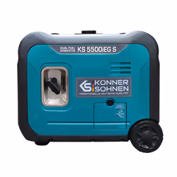 Könner & Söhnen KS 5500iEG S groupe électrogène 5000 W 13,5 L Gaz de pétrole liquéfié, Essence Couleur aqua, Noir