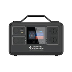 Könner & Söhnen KS 1200PS station d'alimentation portable Phosphate de fer lithié (LiFePo4) 23000 mAh 1200 W 12,4 kg