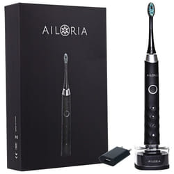 Ailoria SHINE BRIGHT Adulte Brosse à dents à ultrasons Noir, Bleu