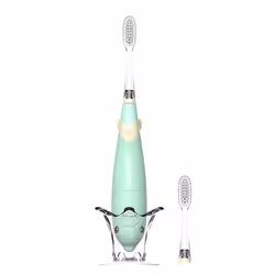 Ailoria BUBBLE BRUSH, Enfant, Brosse à dents à ultrasons, Vert, 22000 mouvements par minute, 2 min, 4 x 30 sec, Doux