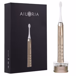 Ailoria SHINE BRIGHT, Adulte, Brosse à dents à ultrasons, Soin quotidien, Massage, Blanchiment, Or rose, 31000 mouvements par ...