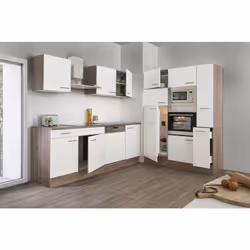 Kitchenette composée de : 1 Armoire haute 60 cm pour réfrigérateur & congélateur 1 Armoire haute 60 cm pour four et micro-ond ...