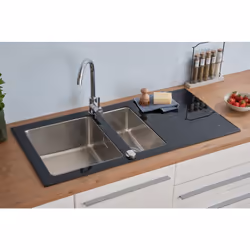 Description générale L'évier en verre respekta® Premium New York est un choix élégant et fonctionnel pour votre cuisine. Avec ...