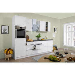 Cuisine Kitchenette Bloc vide sans poignée Blanc Lorena 270 cm Respekta