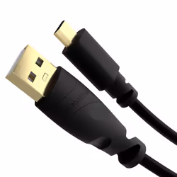 KabelDirekt 4260414840586, 1,5 m, USB A, Micro-USB B, USB 2.0, 480 Mbit/s, Noir