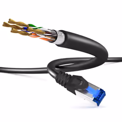 KabelDirekt 4260414841774 câble de réseau Noir 15 m Cat6 F/UTP (FTP)