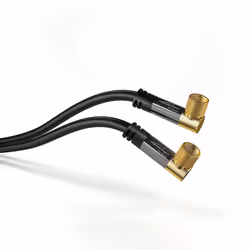 KabelDirekt 1016 câble coaxial 7,5 m Type F Noir