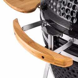 Klarstein Kingsize Kamado Grill Chariot Charbon de bois (combustible) Noir, Acier inoxydable - Vue supplémentaire 5
