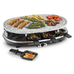 Klarstein 10028449 raclette 8 personne(s) Noir, Gris, Blanc