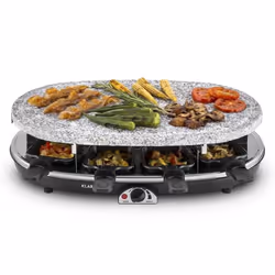 Klarstein 10028449 raclette 8 personne(s) Noir, Gris, Blanc