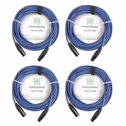 Pronomic Stage DMX3-1 câble DMX 1 m lot de 4