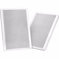 Pronomic FLS-540 WH paire de panneaux plats haut-parleurs muraux boîtier blanc 160 Watt