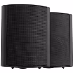 Pronomic USP-660 BK paire ELA/HiFi haut-parleurs muraux enceinte noire 240 Watt