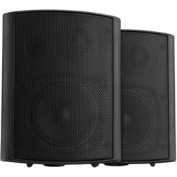 Pronomic USP-430 BK paire ELA/HiFi haut-parleurs muraux enceinte noire 120 Watt