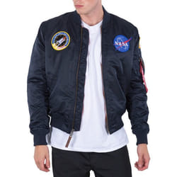 Veste Alpha Industries MA-1 VF NASA - Homme - Bleu - Noir