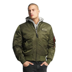 Bomber - Alpha Industries - MA-1 D-Tec Flight - Vert - Homme - Manches longues