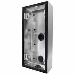 DoorBird 423862661, Boîtier de montage de surface, Noir, Acier inoxydable, DoorBird, Acier inoxydable, Mur, 126 mm