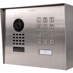 DoorBird D1101KH, Noir, Acier inoxydable, IP65, Acier inoxydable, 10,100 Mbit/s, 10/100Base-T(X), HTTP, HTTPS, SSL/TLS, Bonjo ...