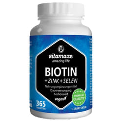 Vitamaze Biotine + Zinc + Sélénium 365 Comprimés