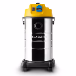 Klarstein 10029113 Aspirateur 30 L Aspirateur sans sac Sec&humide 3400 W Sac à poussière