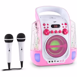 Chaîne karaoké - AUNA - Kara Liquida - Lecteur CD - Port USB - 2 micros inclus