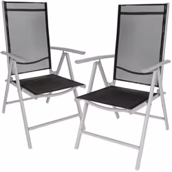 TecTake 401631, Noir, Argent, Aluminium, Plastique, Polyester, 670 mm, 560 mm, 1050 mm, 3,1 kg