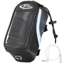 Sacoche pour vélo - TECTAKE - Étui imperméable avec support pour smartphone 18 x 85 x 85 cm - Noir/Bleu