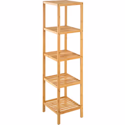 Description générale Cette étagère à salle de bains en bois de bambou laqué se distingue par son look moderne et sa qualité. ...