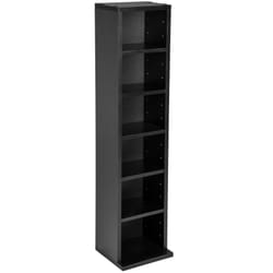 TecTake 401701 étagères Panneaux MDF, Plastique Noir