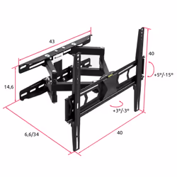 TecTake 401801 support pour téléviseur Noir - Vue supplémentaire 6