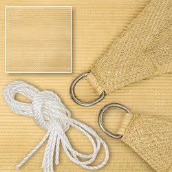 TecTake 401811 Voile d'ombrage Beige