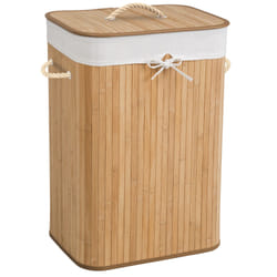 TecTake 401836 panier à linge Polyester, Coton, Bambou Beige