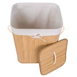 TecTake 401836 panier à linge Polyester, Coton, Bambou Beige