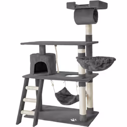 TecTake 401853, Polyester, Gris, 1050 mm, 600 mm, 1410 mm, 13,9 kg